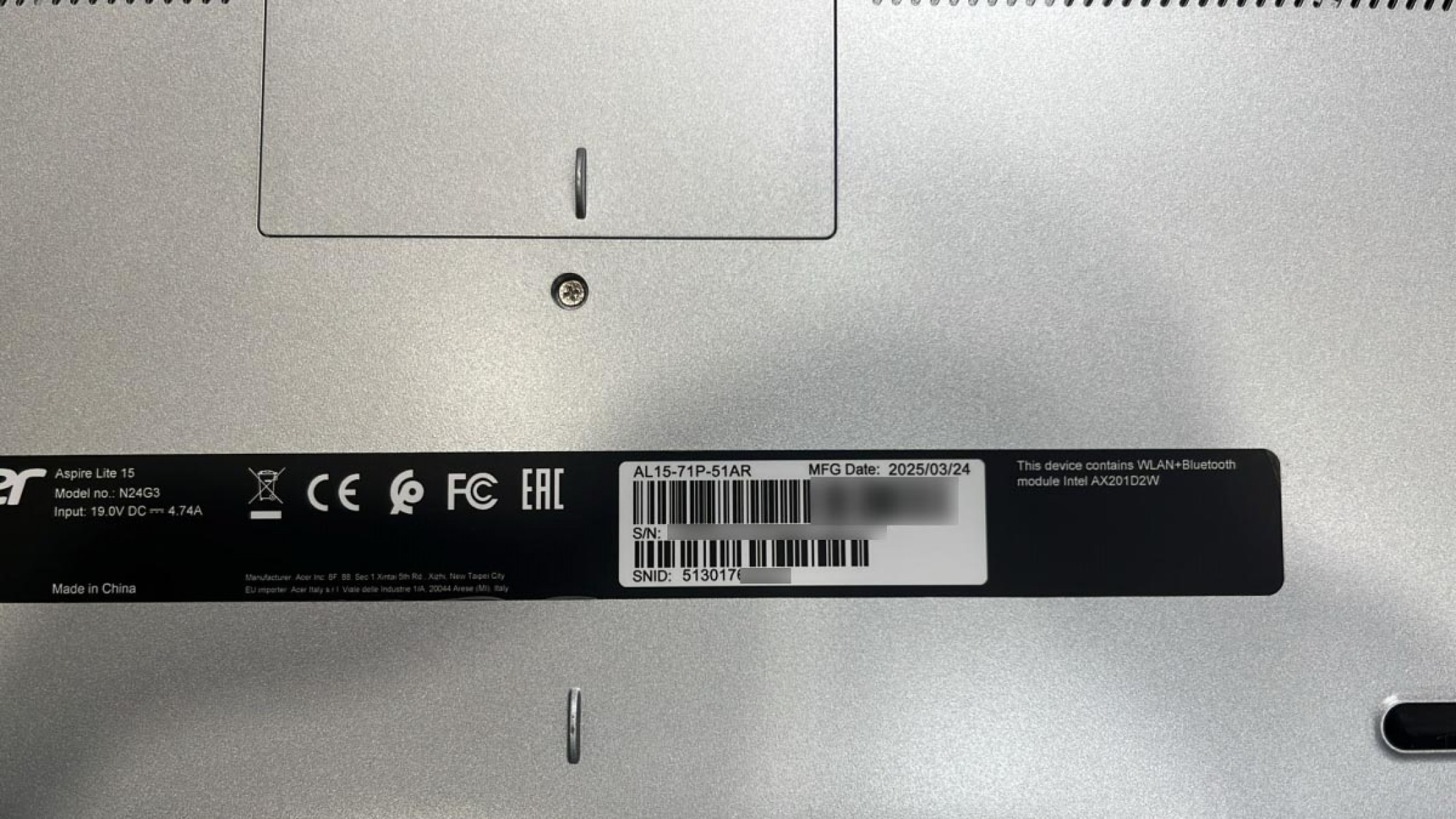Acer Aspire Lite N24G3 AL15-71P-51AR 15.6 inç 30 Pin IPS Laptop Ekran Paneli