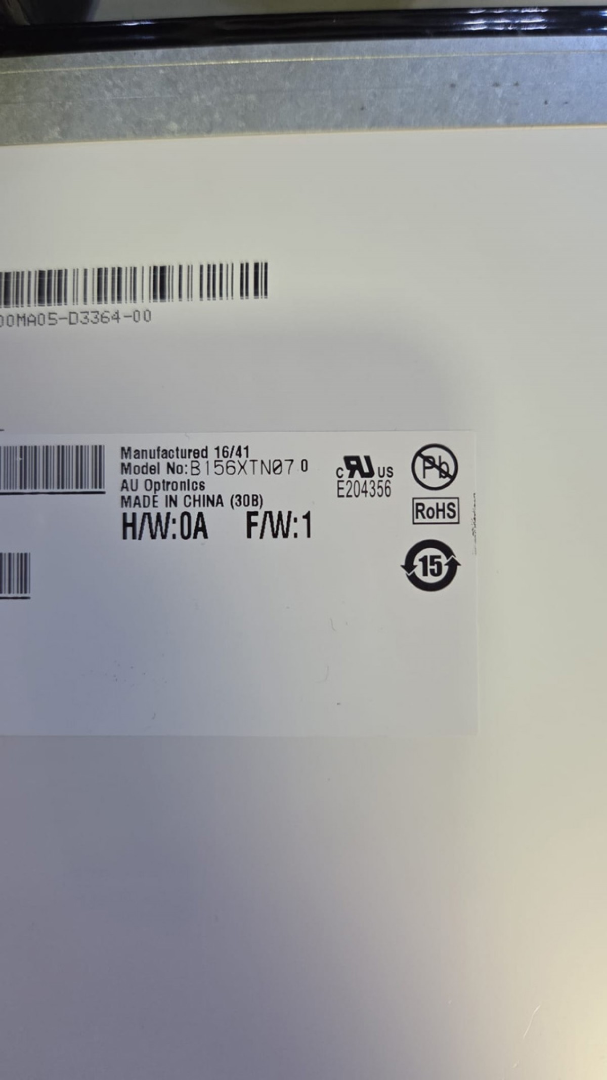 B156XTN07.0 15.6 inç 1366x768 30 Pin Laptop Ekran Paneli B156XTN07.0 15.6 inç 1366x768 30 Pin Laptop Ekran Paneli