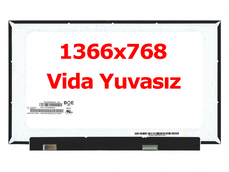 B156XTN08.1 Uyumlu 15.6" 30 Pin Vidasız Ekran Panel (1366x768)