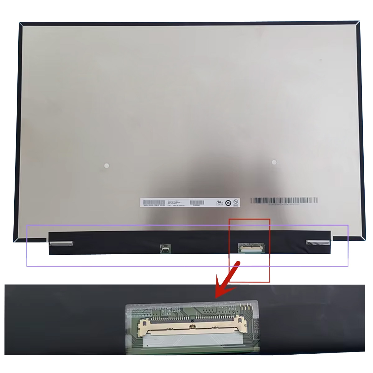 B160QAN02.K 16 inç 2560x1600 40 Pin Laptop Ekran Paneli