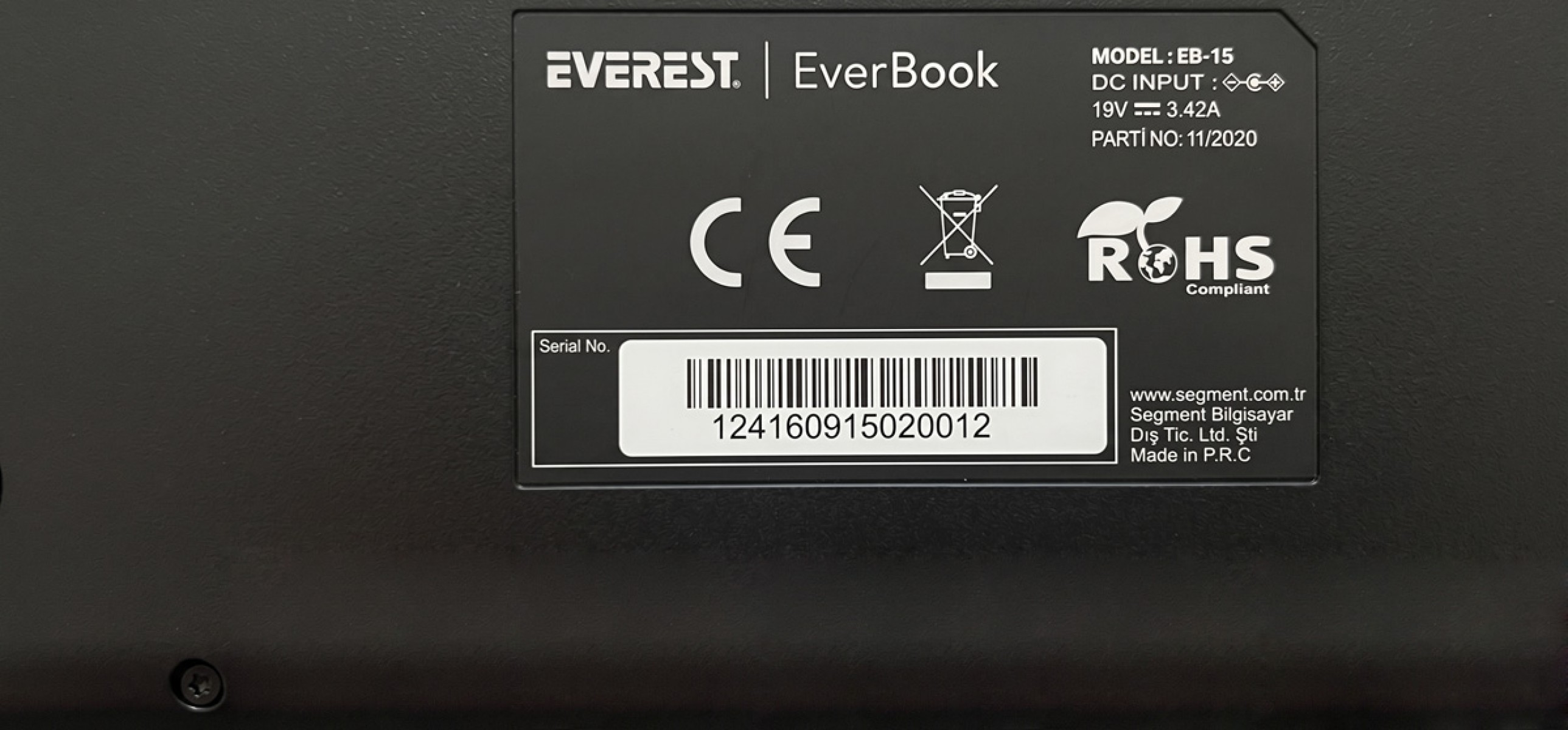 Everest EverBook EB-15 15.6 inç 1920x1080 30 Pin IPS Laptop Ekran Paneli Everest EverBook EB-15 15.6 inç 1920x1080 30 Pin IPS Laptop Ekran Paneli