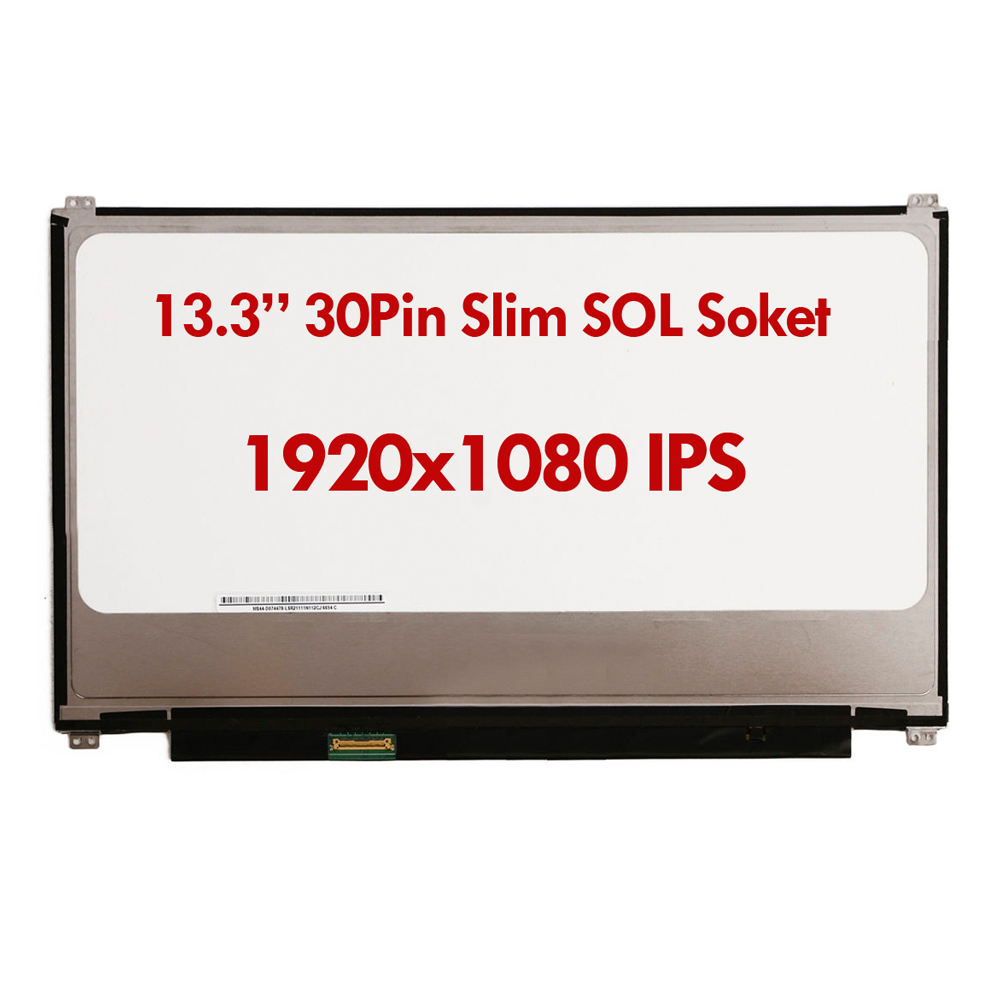 KD133N6-30NP-A6 Uyumlu 13.3" 30 Pin Slim Ekran Panel 1080p