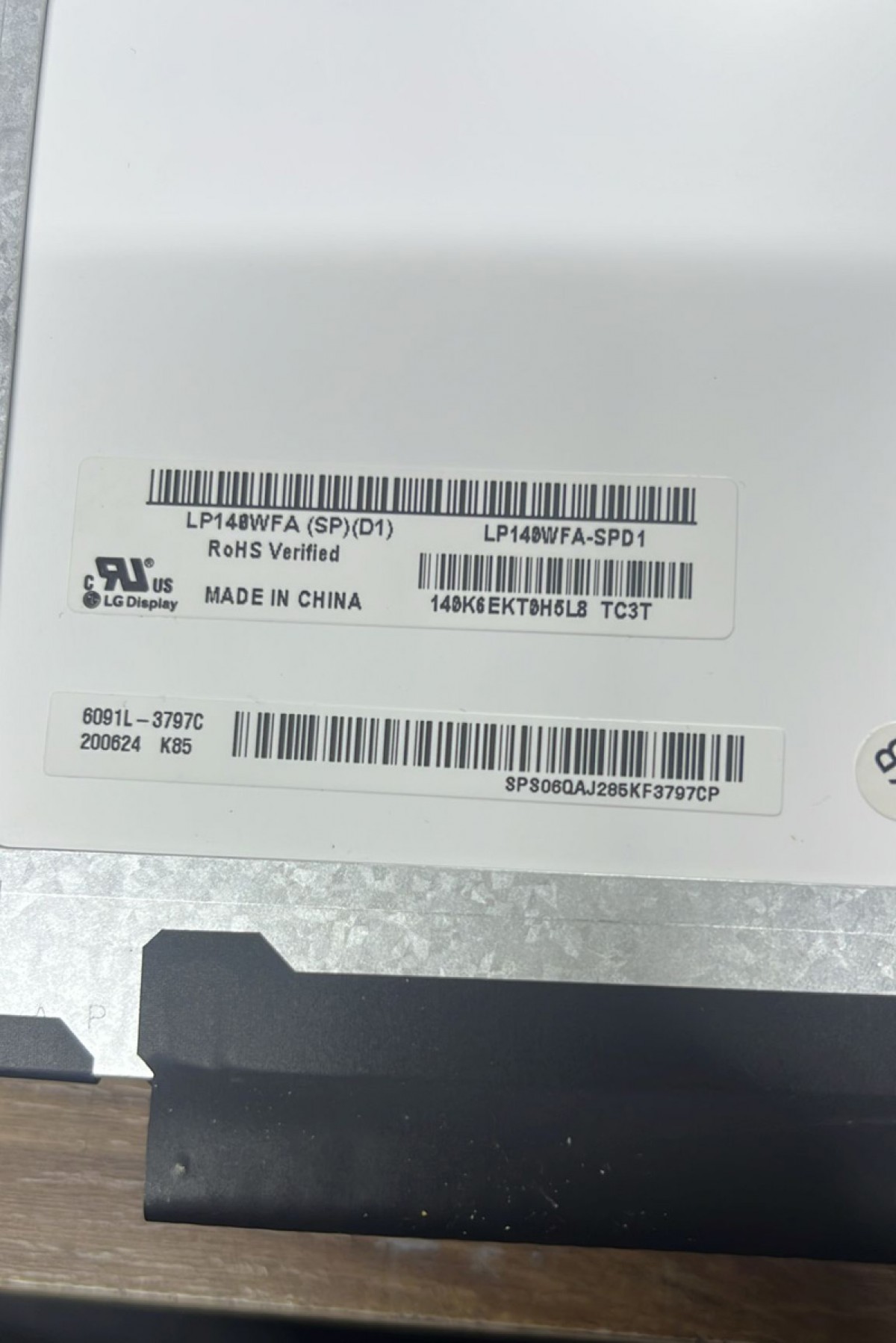 LP140WFA-SPD1 14 inç 1920x1080 30 Pin IPS Laptop Ekran Paneli