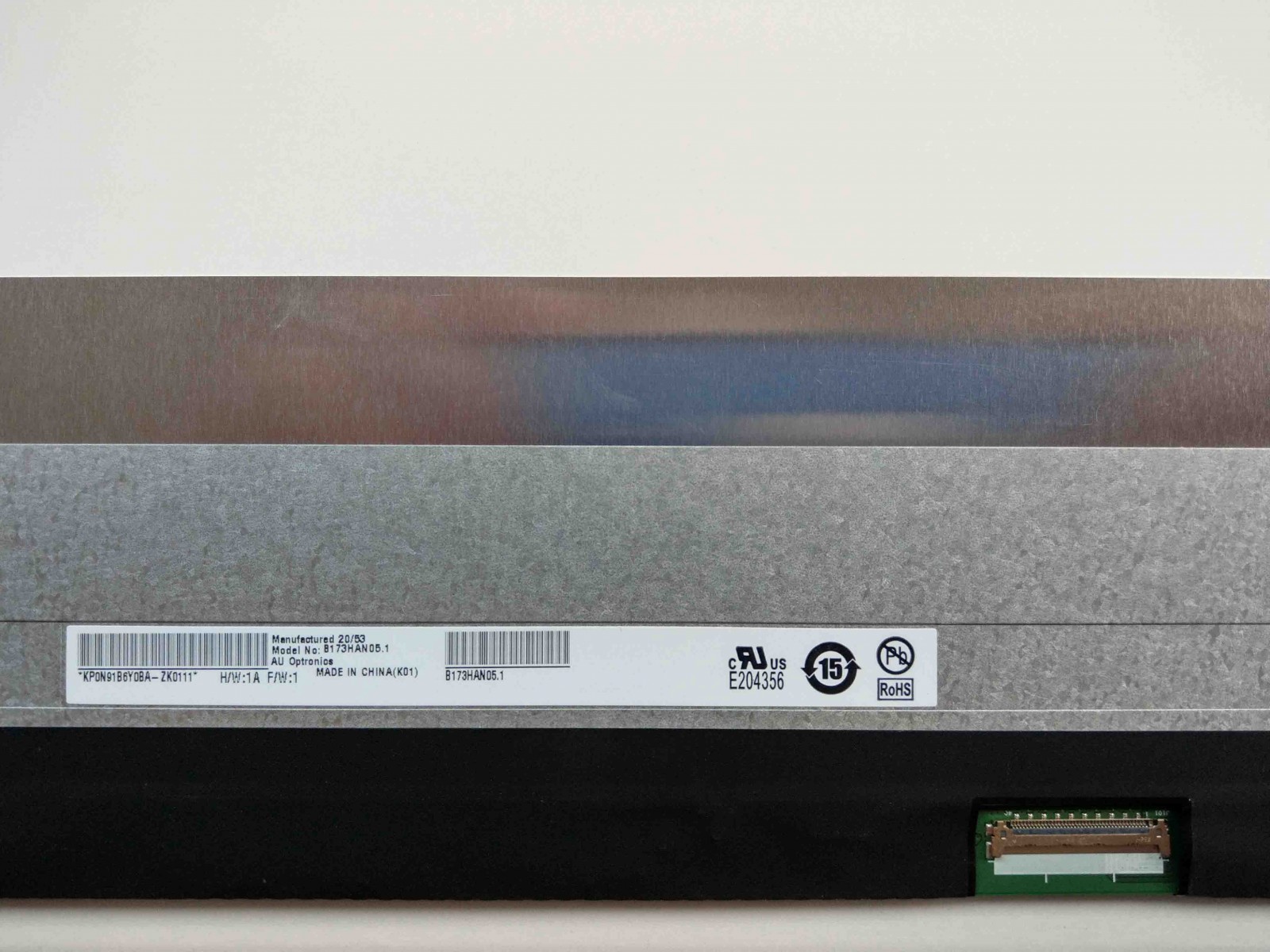 LQ173M1JW08 Uyumlu 17.3" Narrow 40 Pin Notebook Ekran Panel 1920x1080 IPS