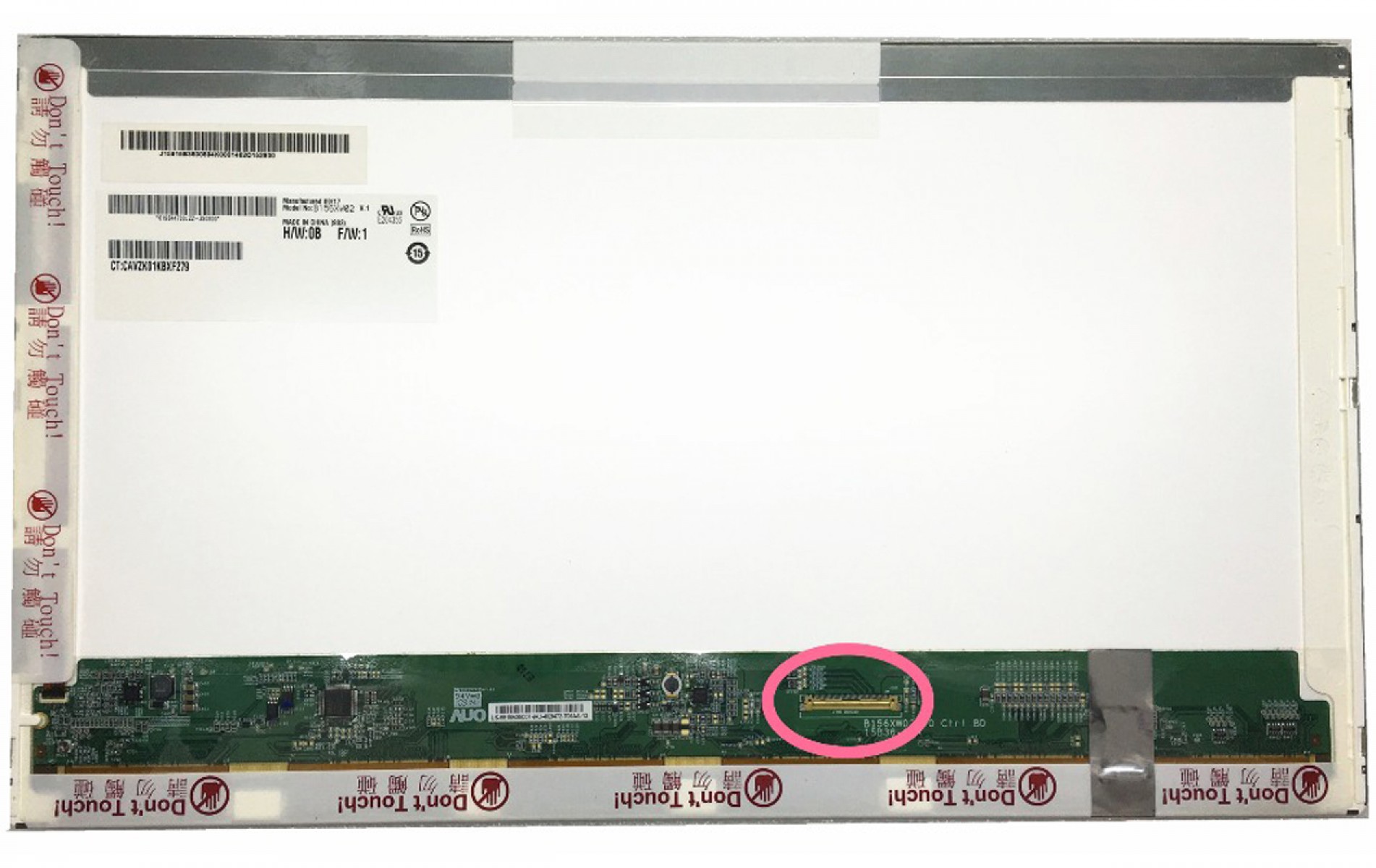 LTN156AT03-001 15.6 inç 1366x768 40 Pin Laptop Ekran Paneli
