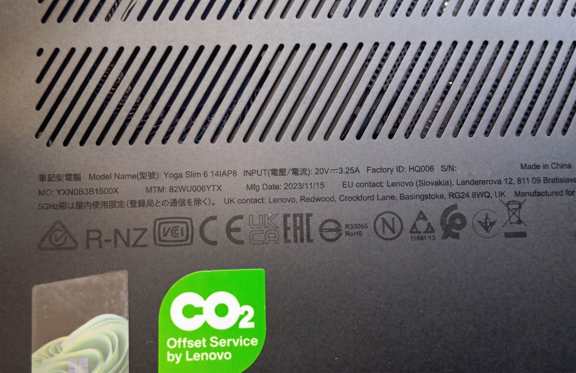 Lenovo Yoga Slim 6 14IAP8 82WU006YTX 14 inç 30 Pin AMOLED Laptop Ekran Paneli Lenovo Yoga Slim 6 14IAP8 82WU006YTX 14 inç 30 Pin AMOLED Laptop Ekran Paneli