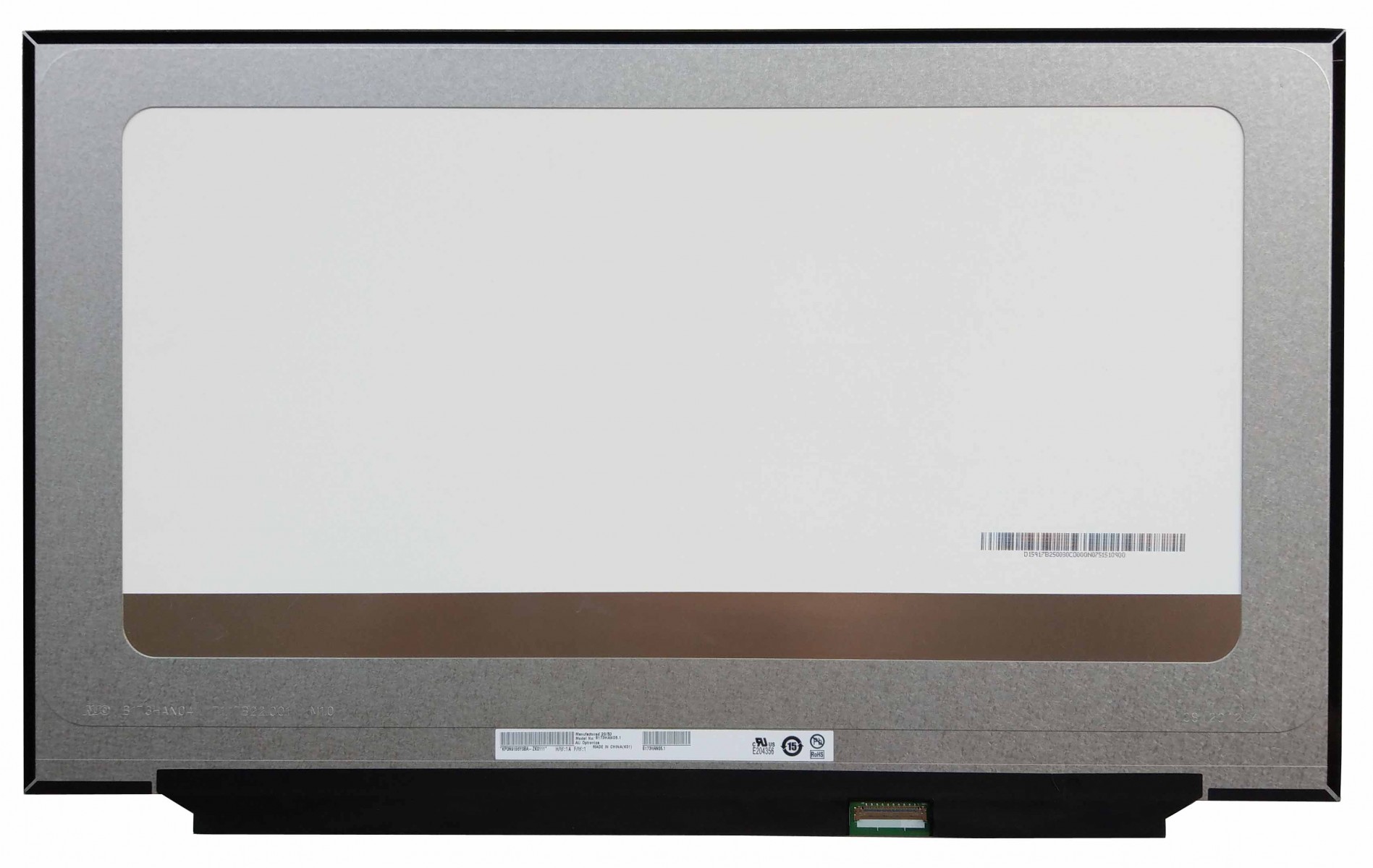 MSI GE76 Dragon Tiamat 11UH-264TR Uyumlu 17.3" Narrow 40 Pin Notebook Ekran Panel 1920x1080 IPS