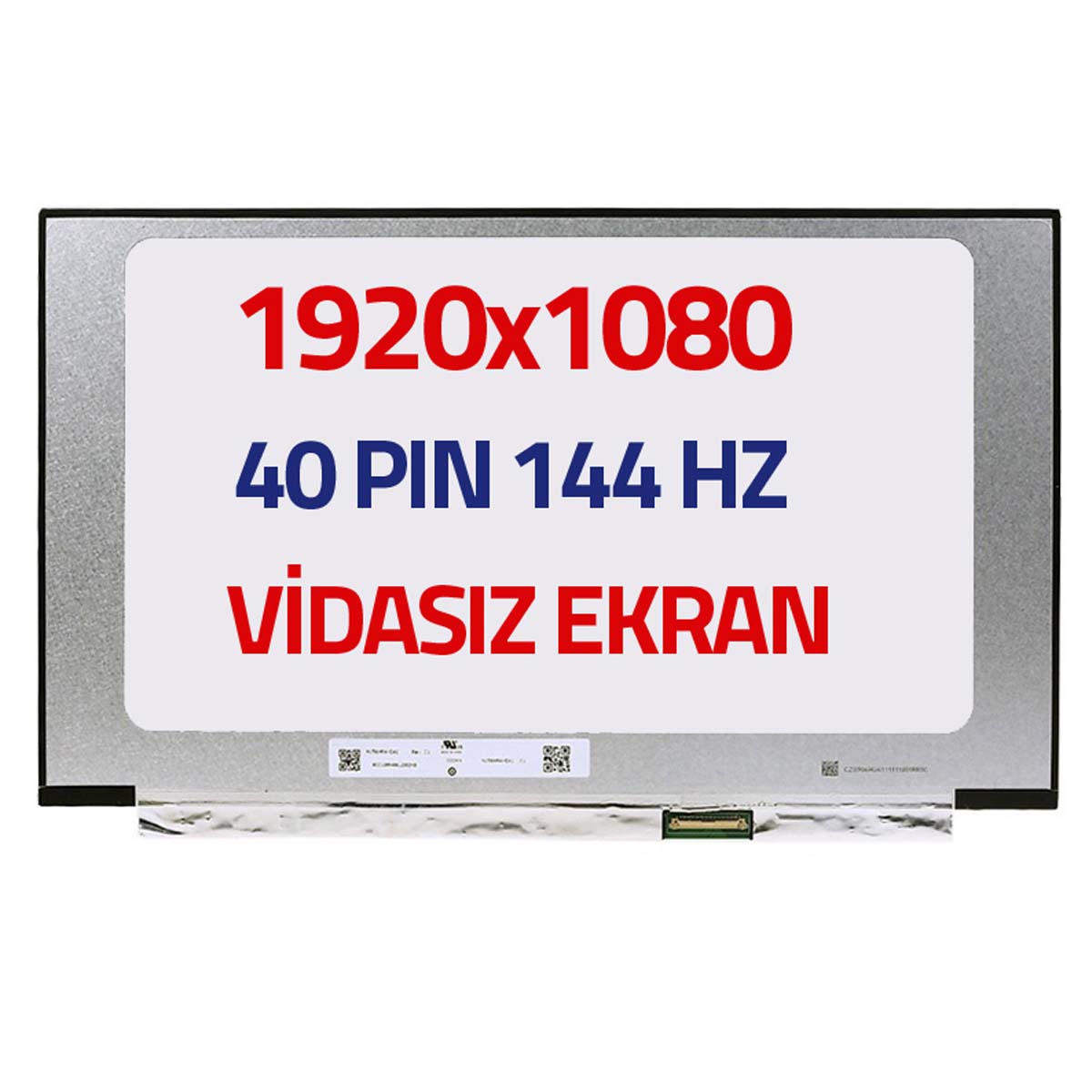 MSI Thin 15 B12VE-1627TR 15.6 inç 1920x1080 40 Pin IPS 144Hz Laptop Ekran Paneli MSI Thin 15 B12VE-1627TR 15.6 inç 1920x1080 40 Pin IPS 144Hz Laptop Ekran Paneli