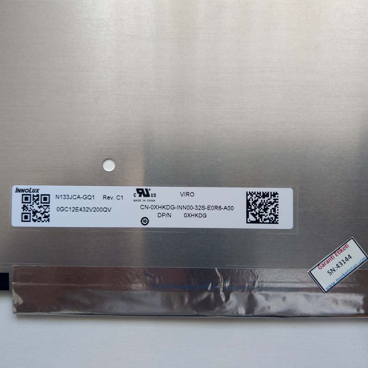 N133JCA-GQ1 Uyumlu 13.3" Narrow 30 Pin Slim Led Ekran Panel 1920x1200 IPS 60HZ 291mm