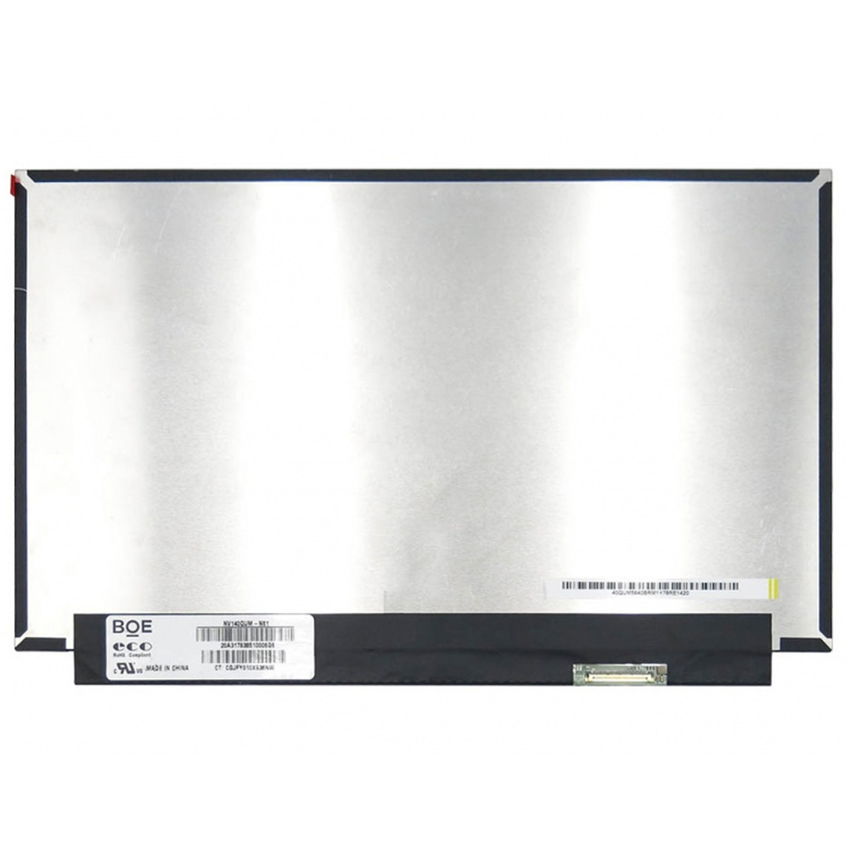 NV140QUM-N61 V3.0 Uyumlu 14" 40 Pin eDP Vidasız Ekran Panel IPS