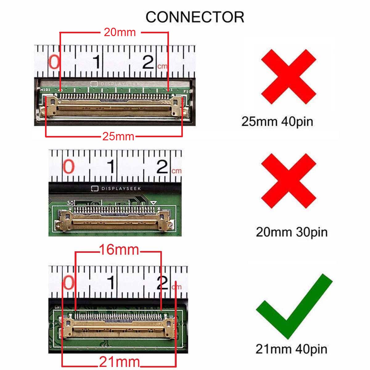 NV160WUM-K00 Uyumlu 16" 40 Pin Dokunmatik Ekran Panel NV160WUM-K00 Uyumlu 16" 40 Pin Dokunmatik Ekran Panel