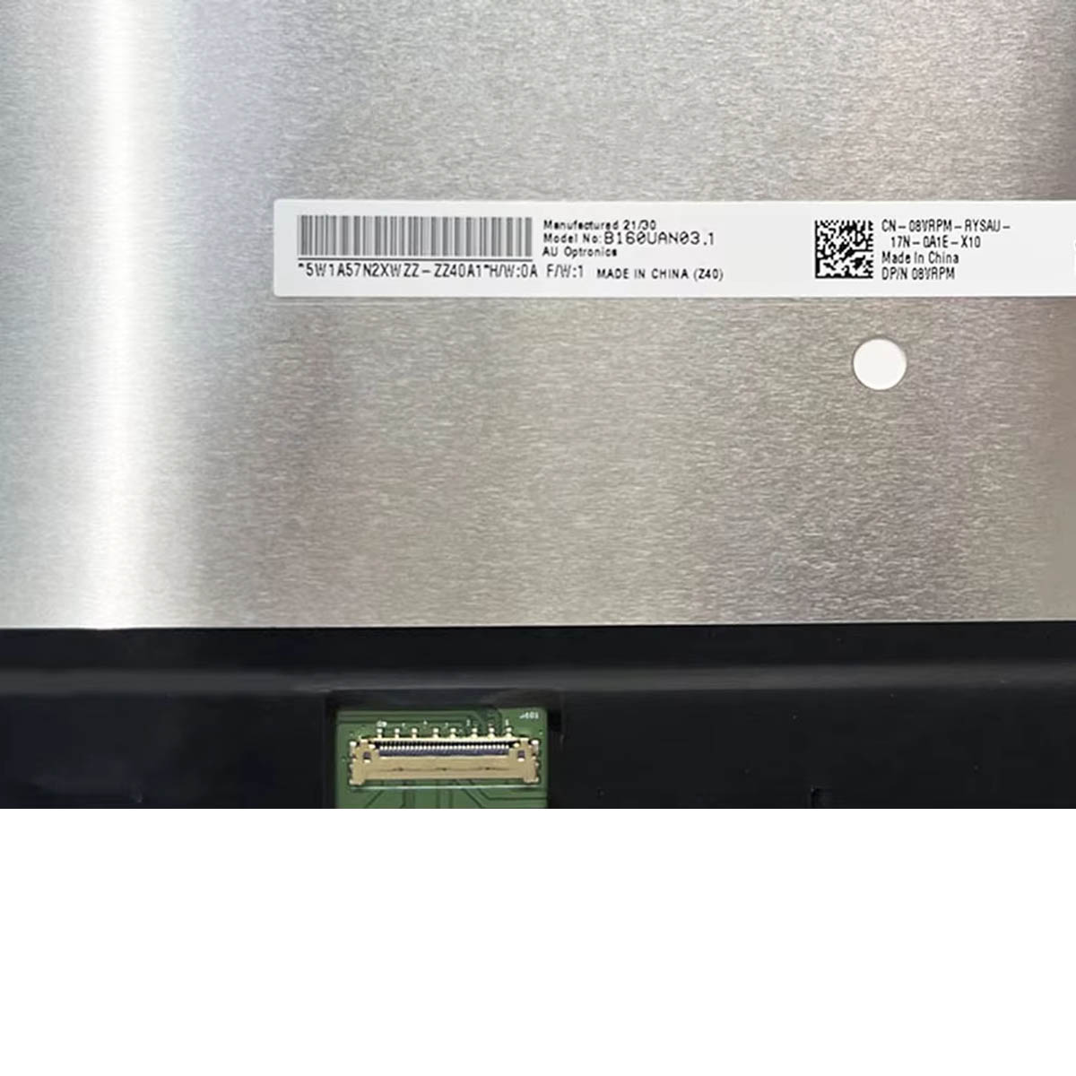 NV160WUM-N42 Uyumlu 16" 30 Pin Narrow Ekran Panel 1920x1200 350mm
