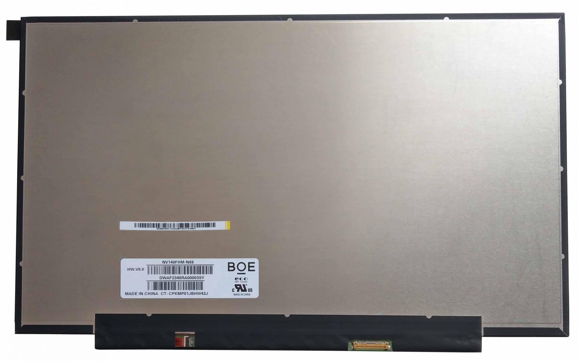 TV140FHM-NH2 Uyumlu 14" 30 Pin Vidasız Ekran Panel IPS 1080p TV140FHM-NH2 Uyumlu 14" 30 Pin Vidasız Ekran Panel IPS 1080p