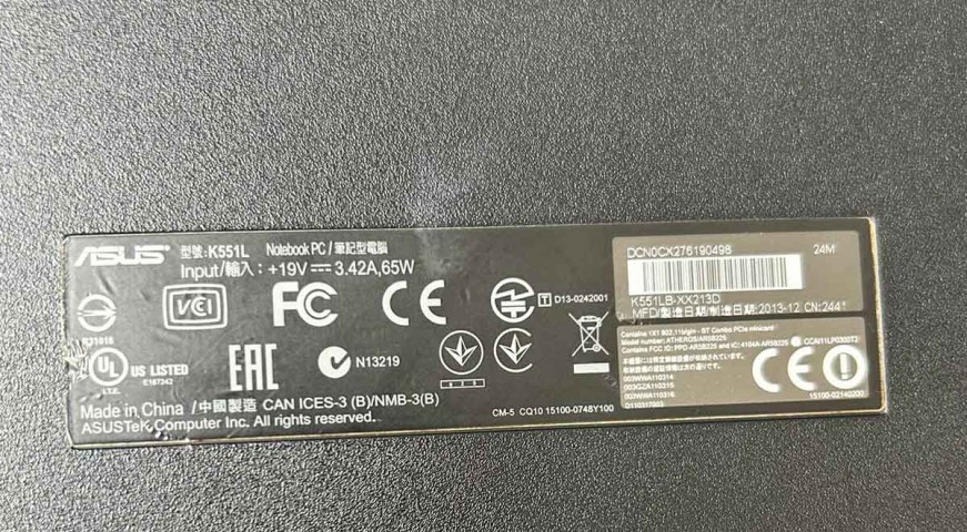 Asus K551LB-XX213D 15.6 inç 1366x768 30 Pin Laptop Ekran Paneli