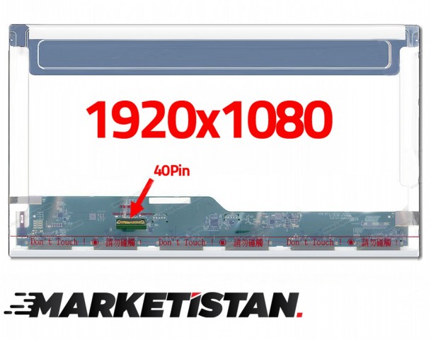 Asus N750JK-T4109H Uyumlu 17.3" Ekran Panel 40 Pin Standart 1080P