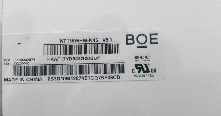 Asus Vivobook S510UN-BR140T Uyumlu 15.6" 30 Pin Ekran Panel 1366x768 350mm