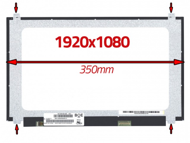 Asus X505BP-EJ218T Uyumlu 15.6" 30 Pin Ekran Panel 1920X1080 IPS 350mm