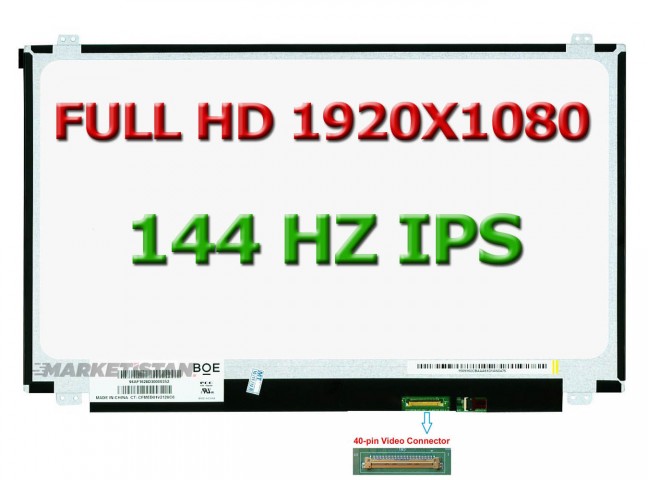 B156HAN07.1 Uyumlu 15.6" 40 Pin Slim Ekran Panel FHD 1080p 144HZ
