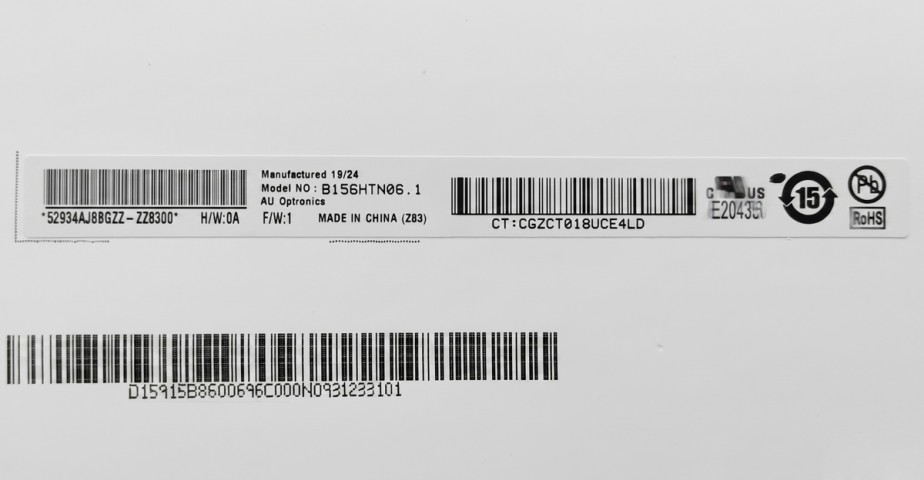 B156HTN06.1 HW0A 15.6 inç 1920x1080 30 Pin IPS Laptop Ekran Paneli
