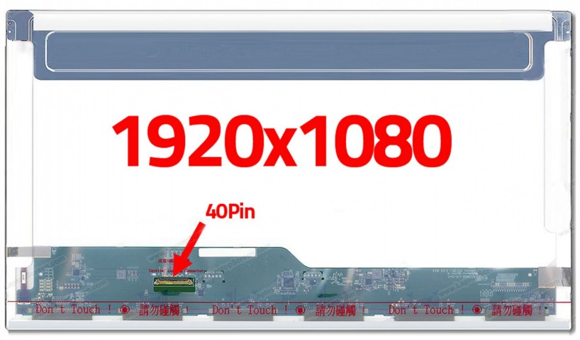 B156HW01 V.5 Uyumlu 15.6" 40 Pin Standart Ekran Panel 1080p