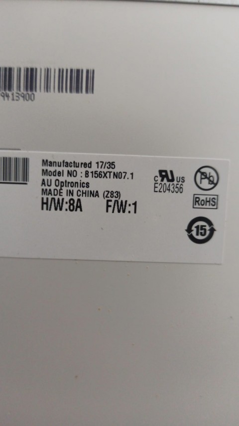 B156XTN07.1 15.6 inç 1366x768 30 Pin Laptop Ekran Paneli