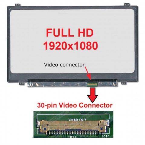 Casper C350 Uyumlu 14" 30 Pin Slim Led Ekran Panel 1920x1080
