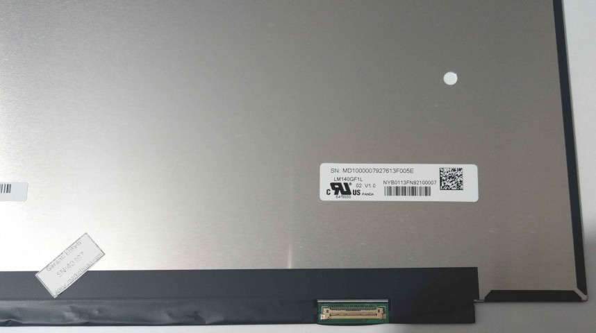 LM140GF1L01 Uyumlu 14" 30 Pin Vidasız Ekran Panel 2560x1600 60HZ 307mm