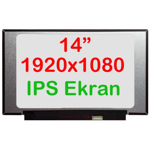 LM140LF2L02 Uyumlu 14" 30 Pin Vidasız Ekran Panel IPS 1080p