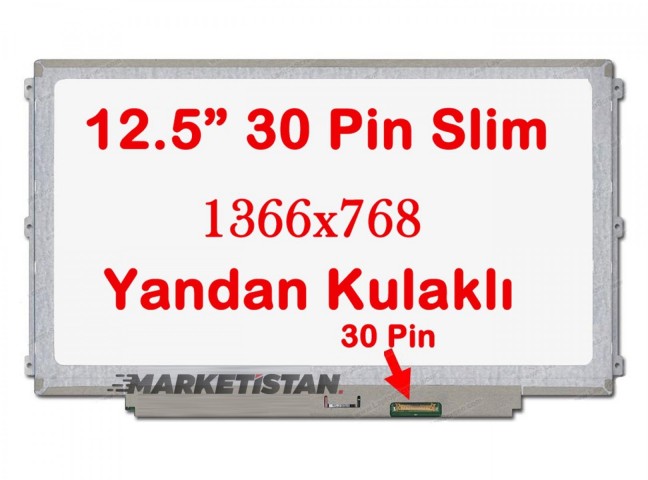 LP125WH2-SPM1 12.5 inç 1366x768 30 Pin Laptop Ekran Paneli