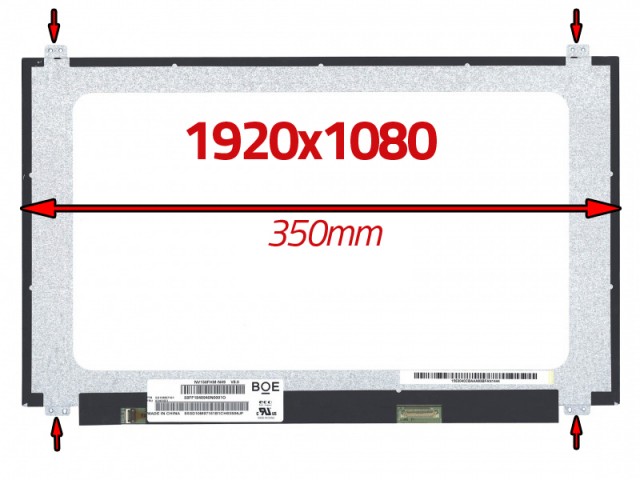 LP156WFC-SPDA LP156WFC SP DA Uyumlu 15.6" 30 Pin Ekran Panel 1920X1080 IPS 350mm