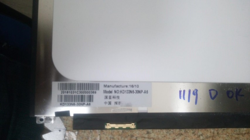 M133X56-136-0101 13.3 inç 1920x1080 30 Pin IPS Laptop Ekran Paneli