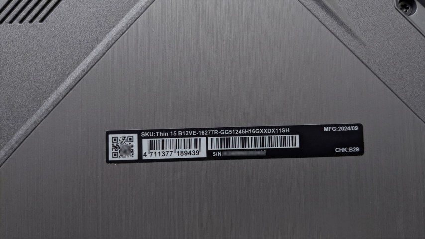 MSI Thin 15 B12VE-1627TR 15.6 inç 1920x1080 40 Pin IPS 144Hz Laptop Ekran Paneli