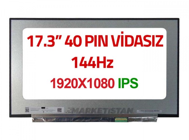Msi MS-17E5 Uyumlu 17.3" Ekran Panel 40 Pin Slim 1080p IPS 144HZ