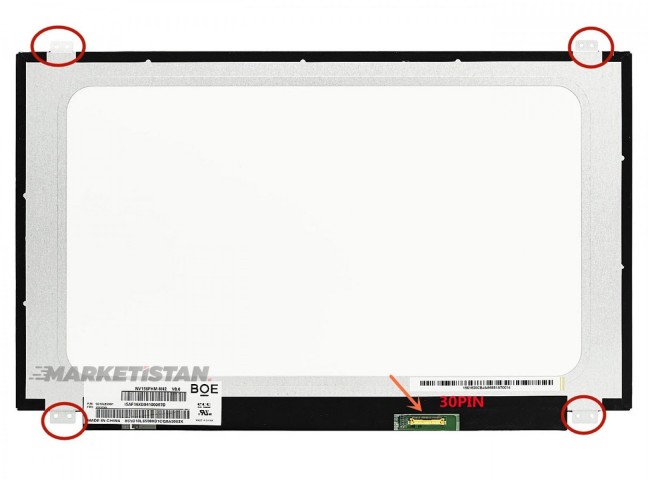N156HGA-EAB REV.C2 15.6 inç 1920x1080 30 Pin IPS Laptop Ekran Paneli