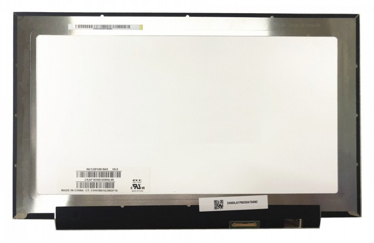 NT133WHM-N45  Uyumlu 13.3" 30 Pin Slim Vidasız Ekran Panel 1080p IPS 300mm