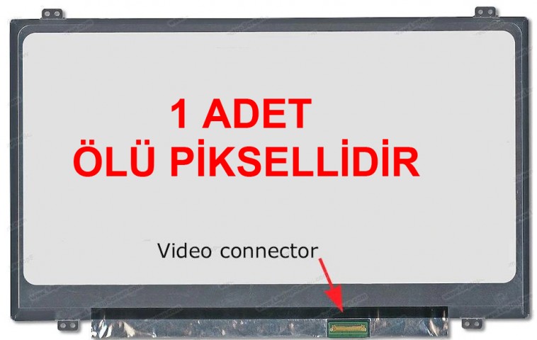NT140WHM-N41 V8.1 14 inç 1366x768 30 Pin Laptop Ekran Paneli (1 Piksel)