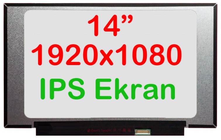 NV140FHM-N4H Uyumlu 14" 30 Pin Vidasız Ekran Panel IPS 1080p