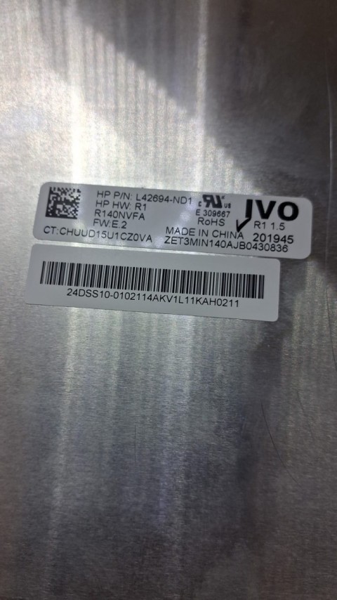R140NVFA R1 14 inç 1920x1080 40 Pin Dokunmatik Laptop Ekran Paneli